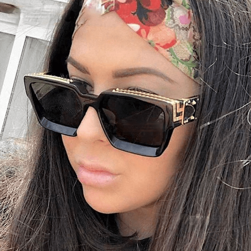 Square COOL Sunglasses Men Women Large Frame Glasses UV400 - Image 7
