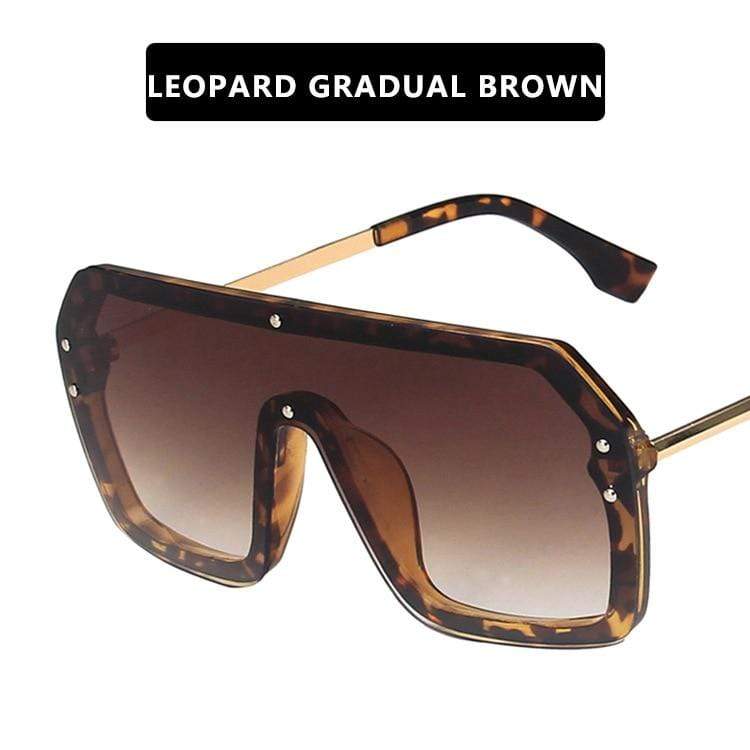 Futuristic Leopard FF Sunglasses Women Oversized Glasses - Image 18