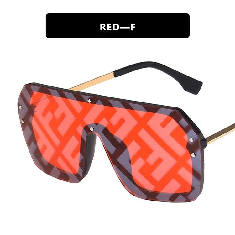 Futuristic Leopard FF Sunglasses Women Oversized Glasses - Image 13