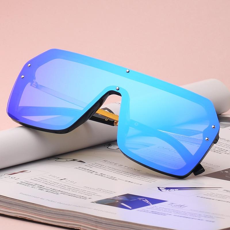 Futuristic Leopard FF Sunglasses Women Oversized Glasses - Image 6