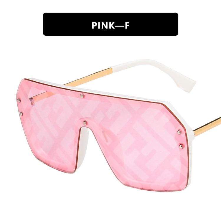 Futuristic Leopard FF Sunglasses Women Oversized Glasses - Image 12