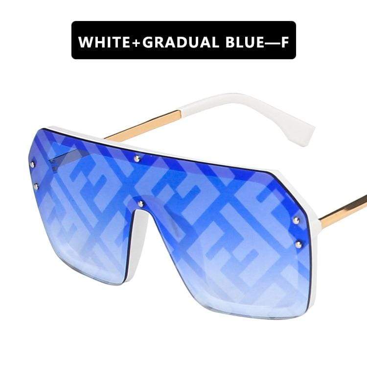 Futuristic Leopard FF Sunglasses Women Oversized Glasses - Image 11