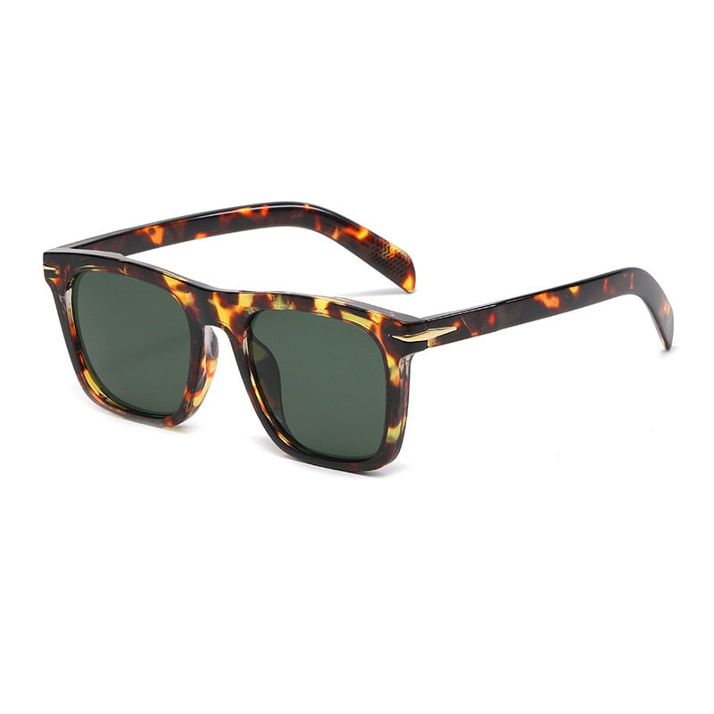 Classic Men's Square Sunglasses Fashion Brand Designer Rivet Retro Women Sun Glasses UV400 - Image 9