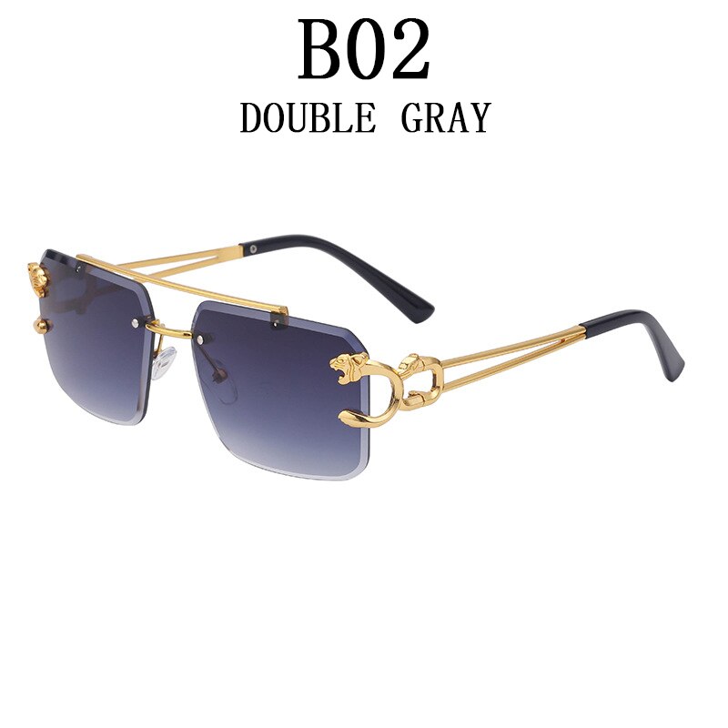 Wooden Sunglasses For Men Square Rimless Sunglasses Women Wood Grain Vintage Fashion Glasses Luxury Retro Gafas De Sol Sun - Image 21