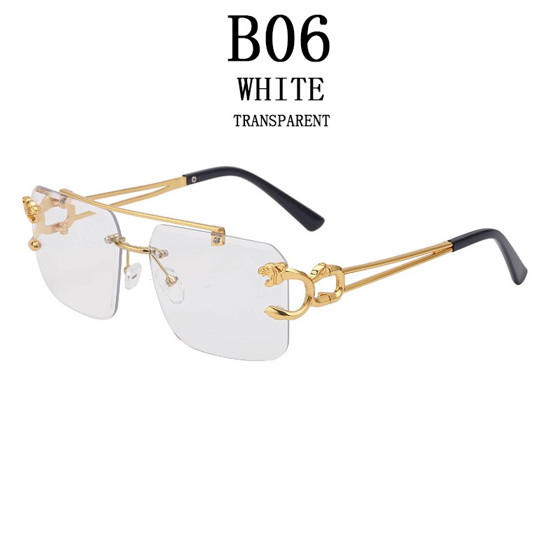 Wooden Sunglasses For Men Square Rimless Sunglasses Women Wood Grain Vintage Fashion Glasses Luxury Retro Gafas De Sol Sun - Image 25
