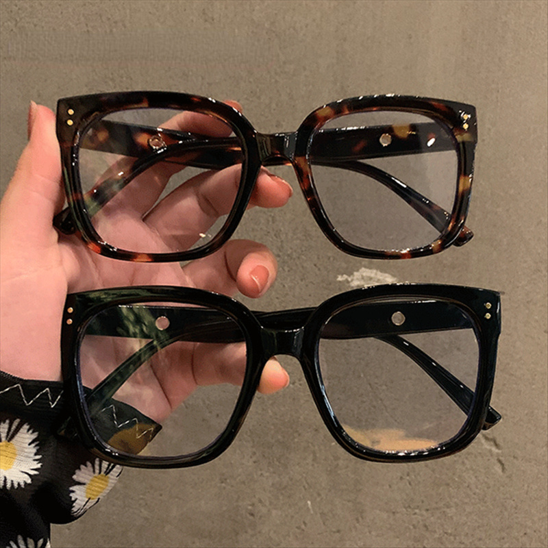 Oversized Square Eyeglasses Frames for Women Men Anti Blue Light Glasses Frame Optical Computer Eyewear - Image 2