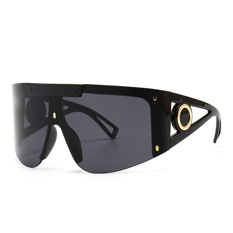 46626 Oversized Luxury Goggle Sunglasses Men Women Fashion Shades UV400 Vintage Glasses - Image 7