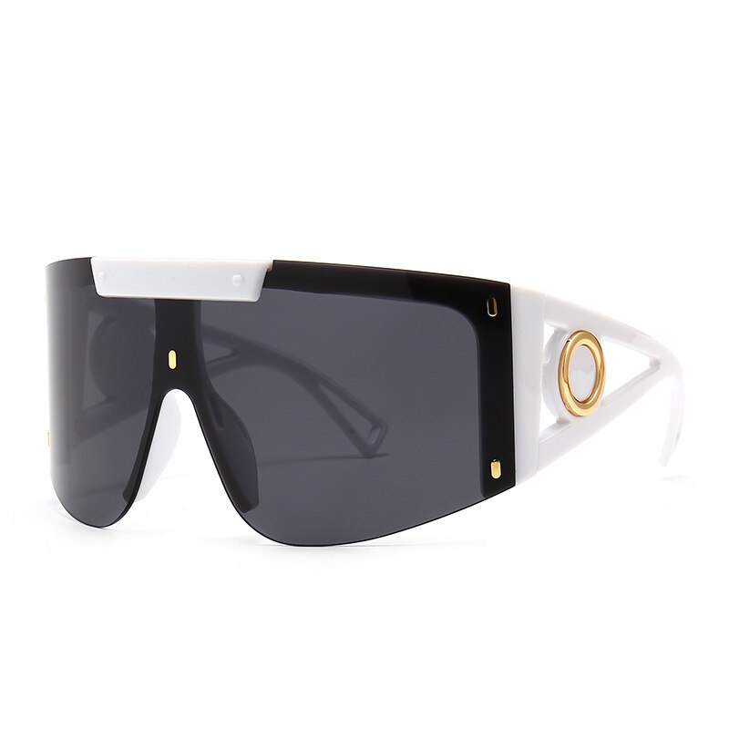 46626 Oversized Luxury Goggle Sunglasses Men Women Fashion Shades UV400 Vintage Glasses - Image 11