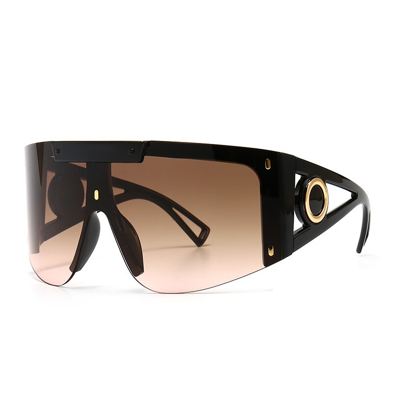 46626 Oversized Luxury Goggle Sunglasses Men Women Fashion Shades UV400 Vintage Glasses - Image 12