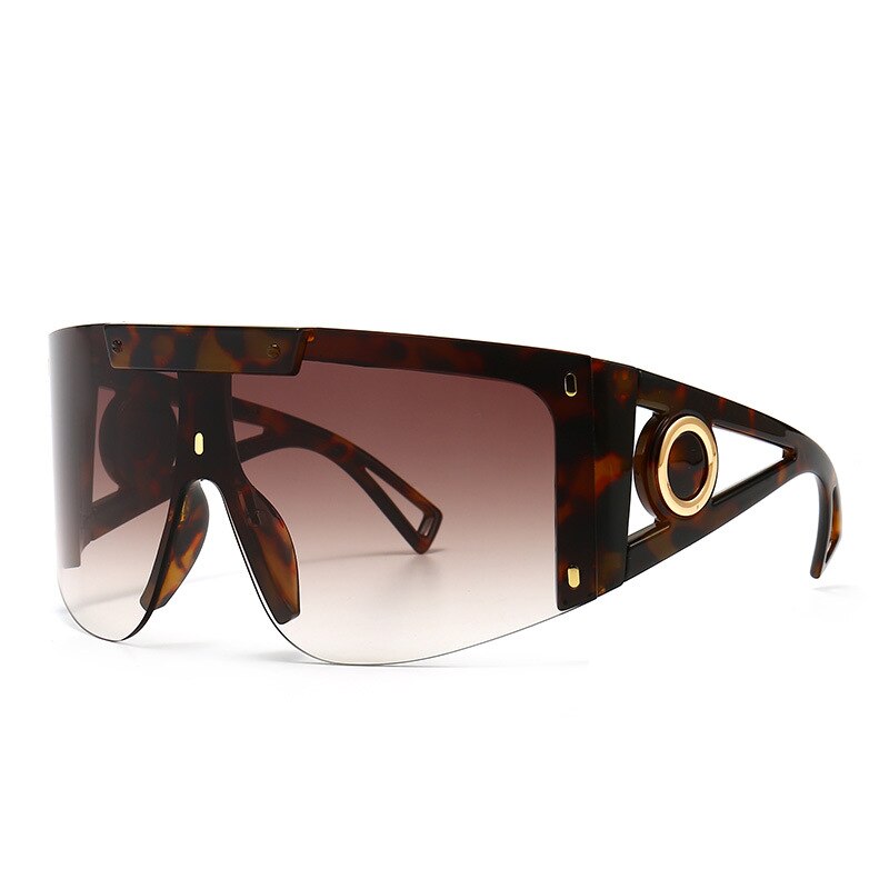 46626 Oversized Luxury Goggle Sunglasses Men Women Fashion Shades UV400 Vintage Glasses - Image 13