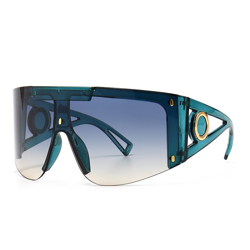 46626 Oversized Luxury Goggle Sunglasses Men Women Fashion Shades UV400 Vintage Glasses - Image 15