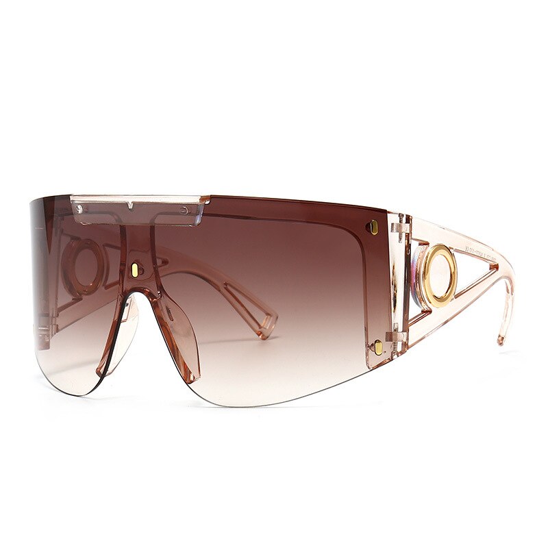 46626 Oversized Luxury Goggle Sunglasses Men Women Fashion Shades UV400 Vintage Glasses - Image 9