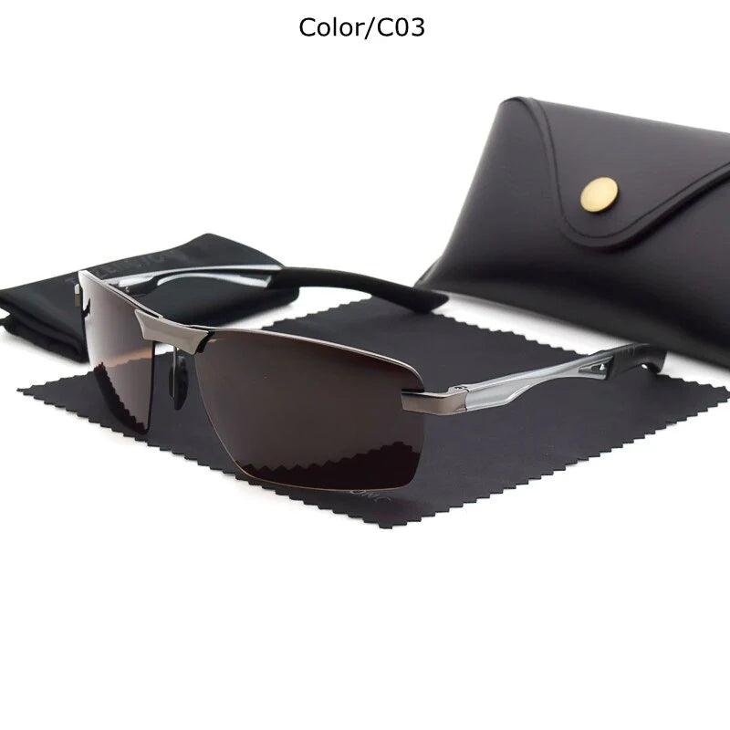 Men Polarized Sunglasses Aluminum Magnesium   Driving Glasses For Women Oculos masculino Male - Image 8