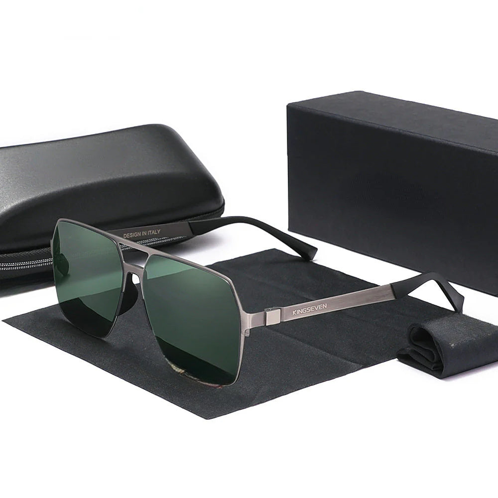 New Driving Men's Polarized Sunglasses Ultra Thin Temples Pilot Sun Glasses For Men UV400 Retro Eyewear - Image 4