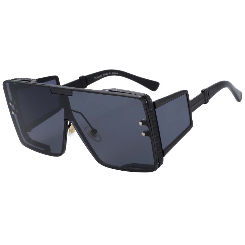 46588 Square Oversized One Lens Sunglasses Retro Men Women Fashion Shades UV400 Vintage Glasses - Image 15
