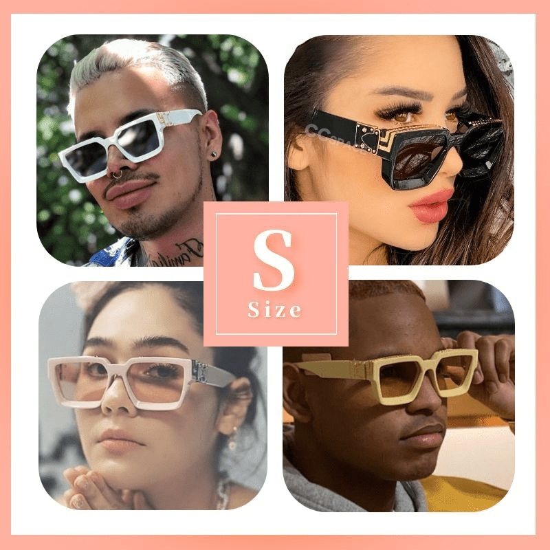 Square COOL Sunglasses Men Women Large Frame Glasses UV400 - Image 3