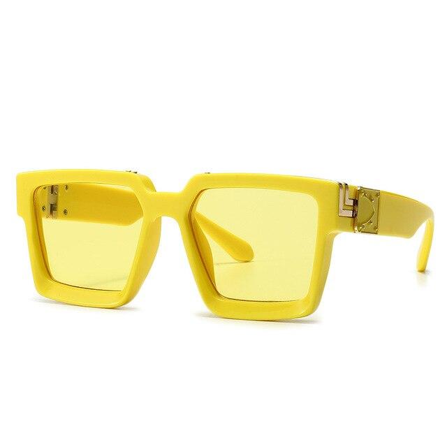 Square COOL Sunglasses Men Women Large Frame Glasses UV400 - Image 39