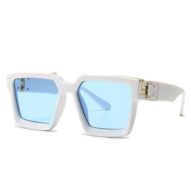 Square COOL Sunglasses Men Women Large Frame Glasses UV400 - Image 37