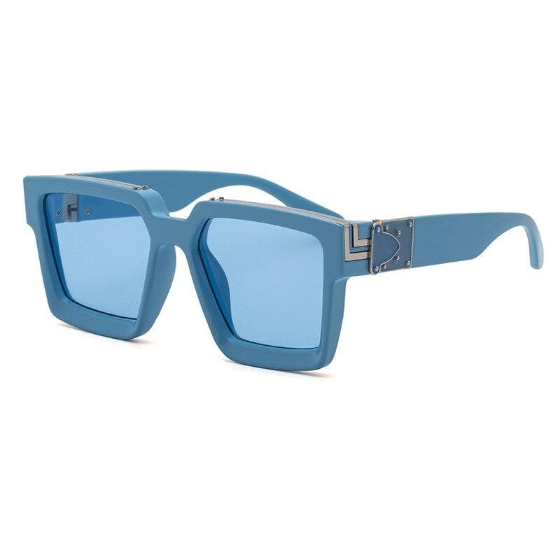 Square COOL Sunglasses Men Women Large Frame Glasses UV400 - Image 41
