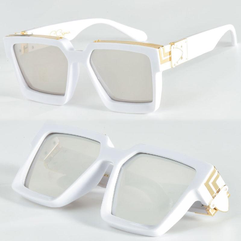 Square COOL Sunglasses Men Women Large Frame Glasses UV400 - Image 16