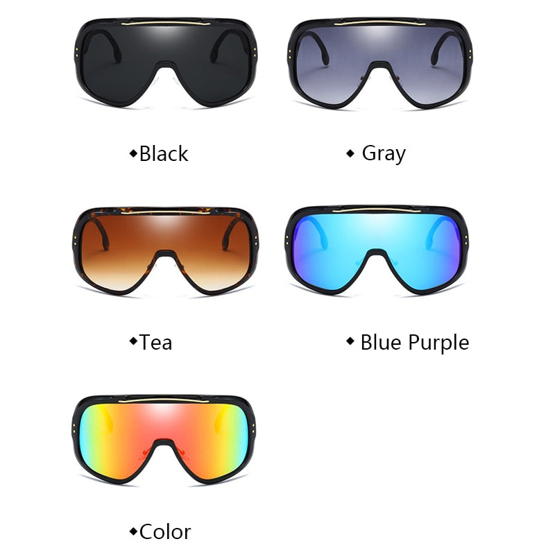 Oversized Classic Men Sunglasses Women One Piece Brand Design Windproof Sun Glasses Sports Shield Big Frame Male UV400 - Image 7