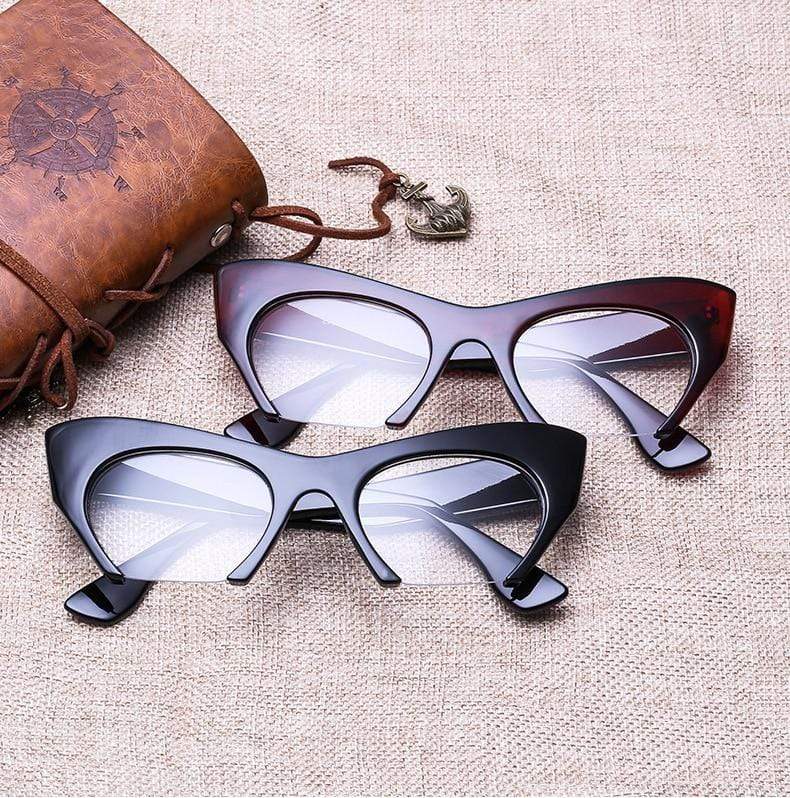Fashion Retro Half frame Cat eye Women Glasses Frame Can Be Equipped with Myopia Prescription Lens Men Glasses Frame - Image 23