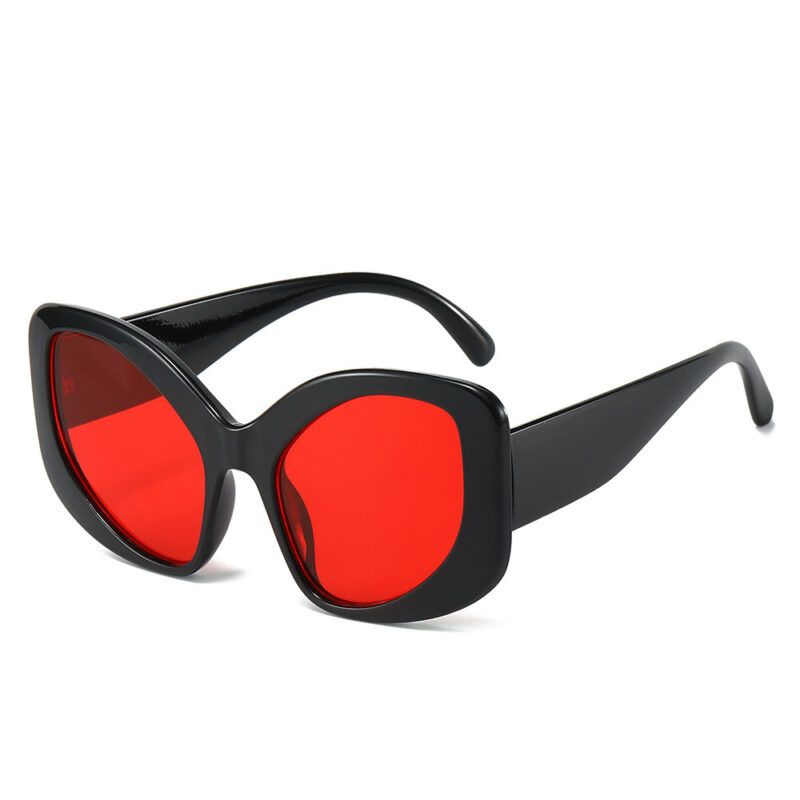 New special-shaped exaggerated decorative sunglasses. colorful taro purple large-frame glasses. the same sunglasses for overseas performances - Image 7