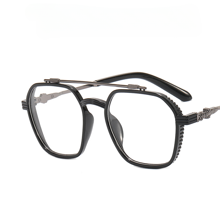 Double Beam Square Myopia Glasses  Men Women Retro  Anti Blue Ligh Nearsighted Prescription  Computer Eyeglasses - Image 8