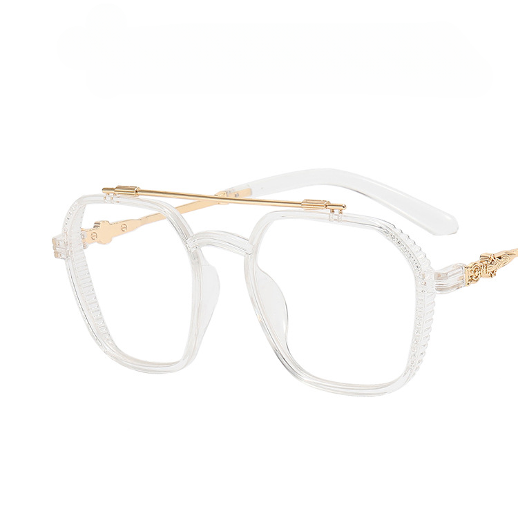 Double Beam Square Myopia Glasses  Men Women Retro  Anti Blue Ligh Nearsighted Prescription  Computer Eyeglasses - Image 12