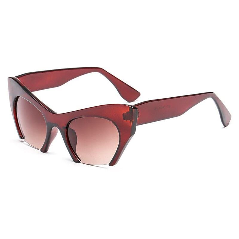 Fashion Retro Half frame Cat eye Women Glasses Frame Can Be Equipped with Myopia Prescription Lens Men Glasses Frame - Image 13