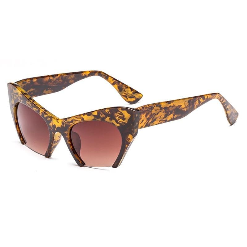 Fashion Retro Half frame Cat eye Women Glasses Frame Can Be Equipped with Myopia Prescription Lens Men Glasses Frame - Image 14