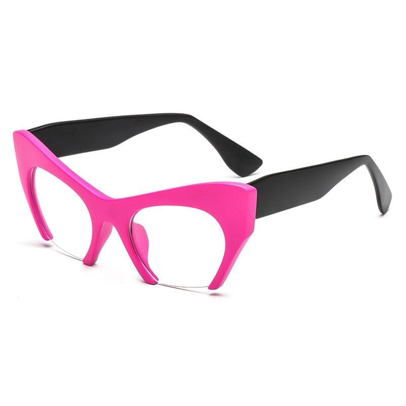Fashion Retro Half frame Cat eye Women Glasses Frame Can Be Equipped with Myopia Prescription Lens Men Glasses Frame - Image 21
