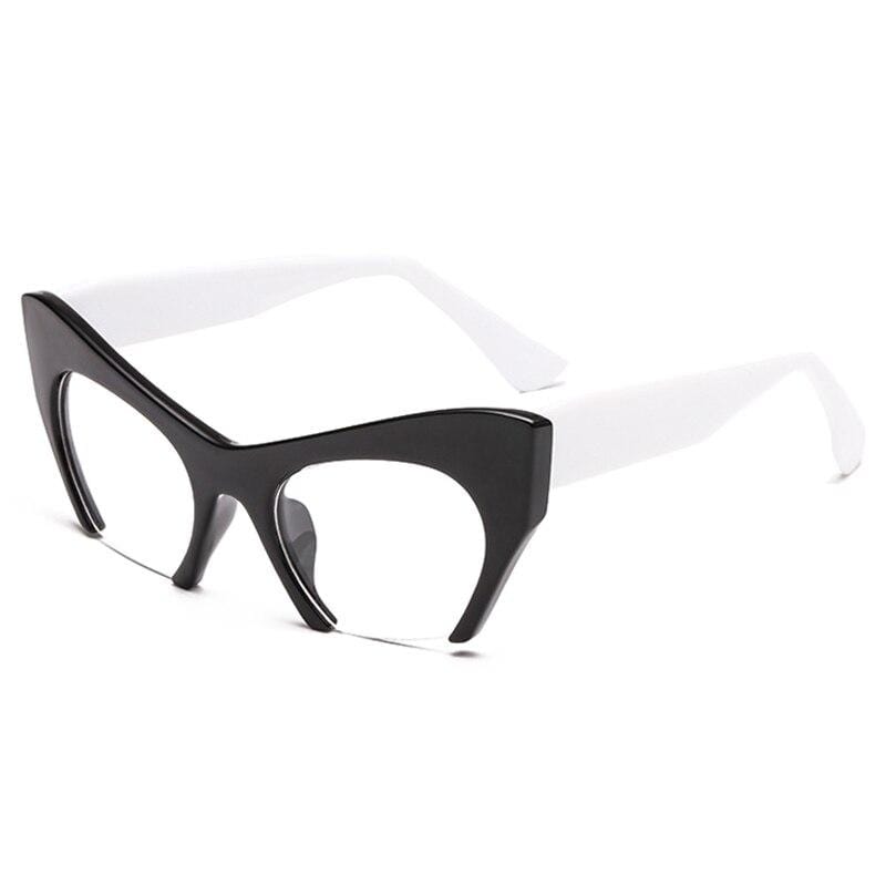 Fashion Retro Half frame Cat eye Women Glasses Frame Can Be Equipped with Myopia Prescription Lens Men Glasses Frame - Image 9