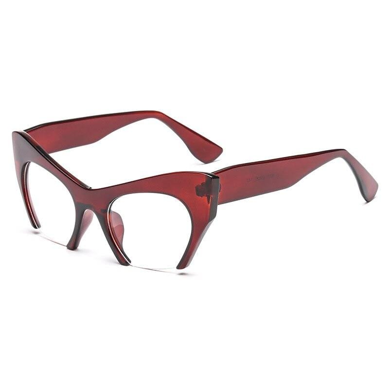 Fashion Retro Half frame Cat eye Women Glasses Frame Can Be Equipped with Myopia Prescription Lens Men Glasses Frame - Image 17
