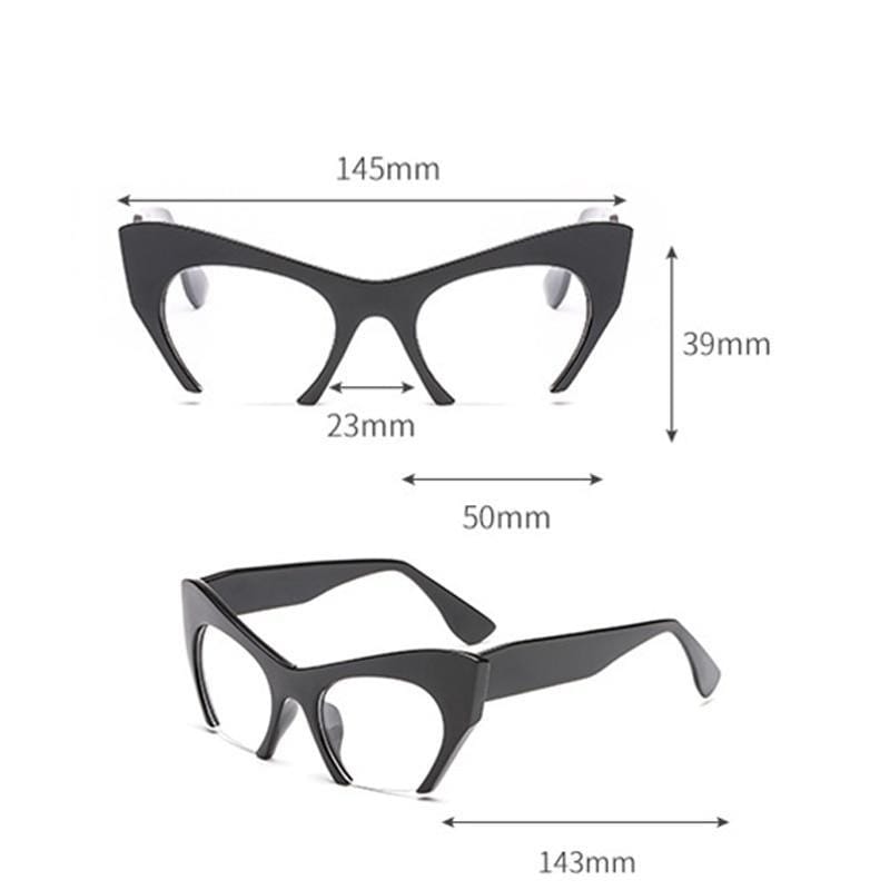 Fashion Retro Half frame Cat eye Women Glasses Frame Can Be Equipped with Myopia Prescription Lens Men Glasses Frame - Image 3