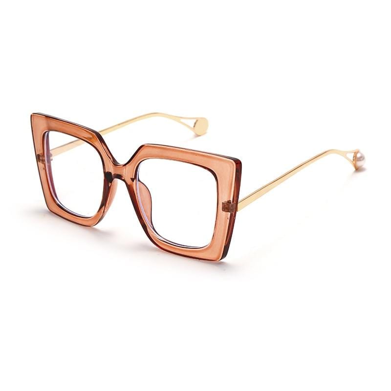 Vintage Glasses Women Men Square Clear Glasses Optical Anti Blue Light - Image 6