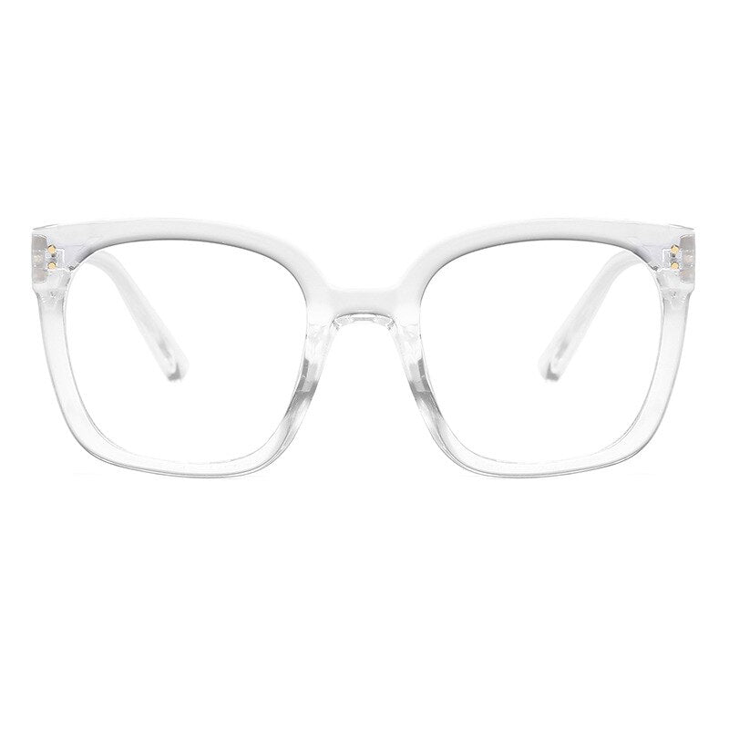 Oversized Square Eyeglasses Frames for Women Men Anti Blue Light Glasses Frame Optical Computer Eyewear - Image 7