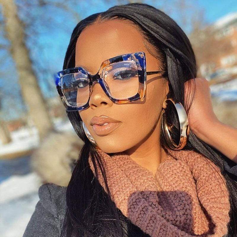 Vintage Glasses Women Men Square Clear Glasses Optical Anti Blue Light - Image 3