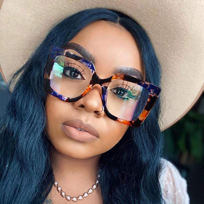 Vintage Glasses Women Men Square Clear Glasses Optical Anti Blue Light - Image 2