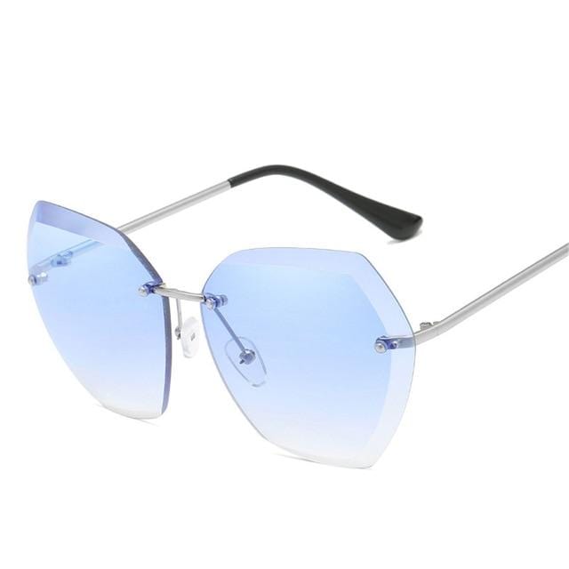 Oversized Rimless Sunglasses - Image 15