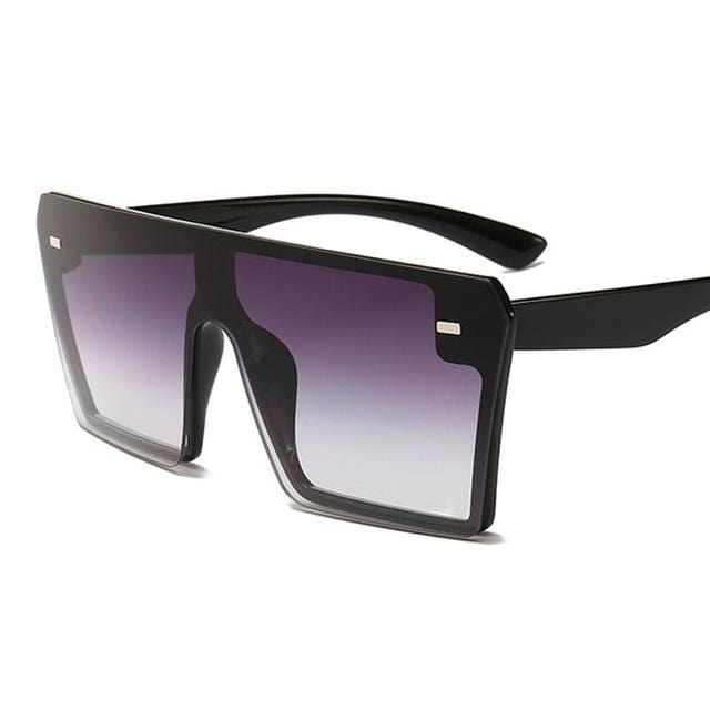 Oversized Square Sunglasses Women Mirror UV400 - Image 8