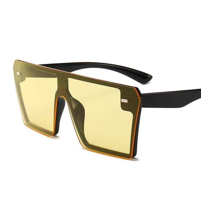 Oversized Square Sunglasses Women Mirror UV400 - Image 10