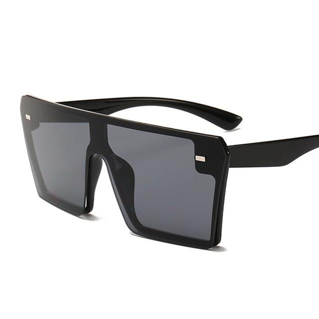 Oversized Square Sunglasses Women Mirror UV400 - Image 5