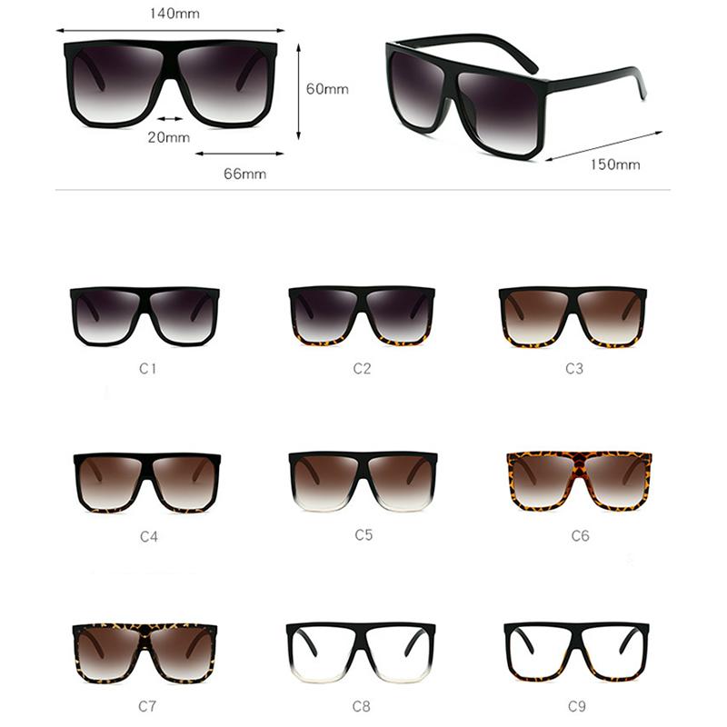 Square Oversized Sun Glasses - Image 8