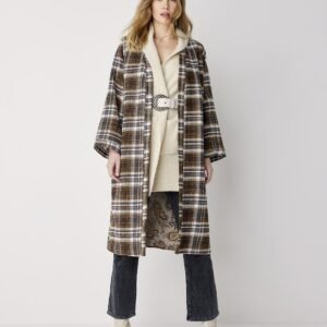 Summum Plaid Reversible Wrap Jacket